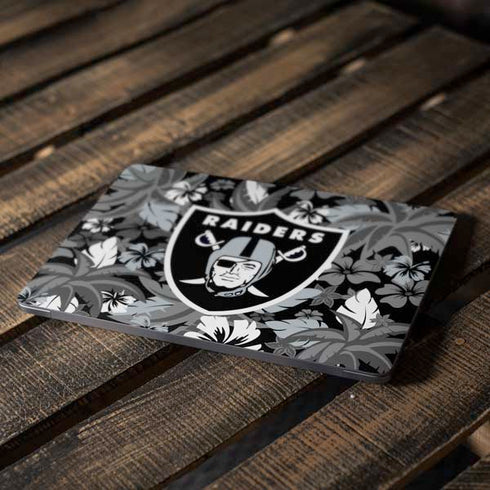NFL Las Vegas Raiders Tropical Print Apple MacBook Air Skin