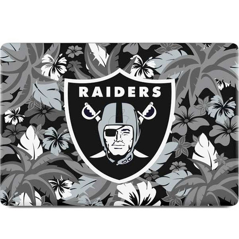 NFL Las Vegas Raiders Tropical Print MacBook Skins