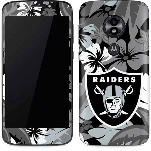 NFL Las Vegas Raiders Tropical Print Moto E5 Play Skin