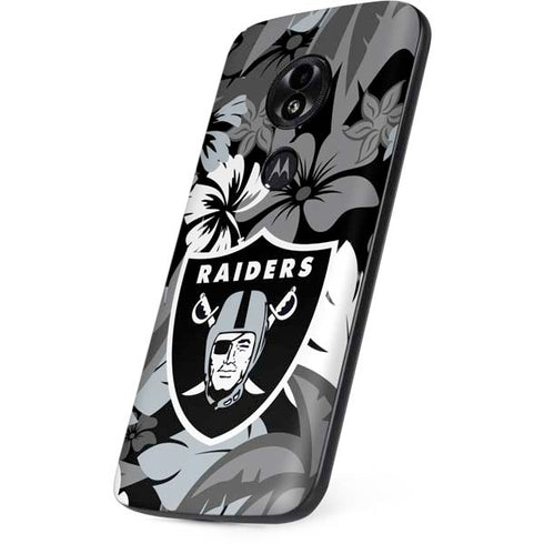 NFL Las Vegas Raiders Tropical Print Moto E5 Play Skin