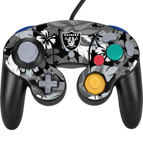 NFL Las Vegas Raiders Tropical Print Nintendo Skins