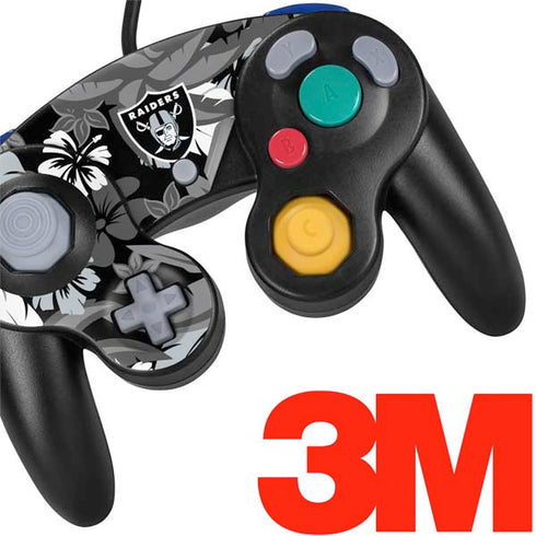 NFL Las Vegas Raiders Tropical Print Nintendo GameCube Controller Skin