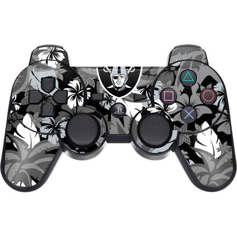 NFL Las Vegas Raiders Tropical Print PS3 Dual Shock wireless controller Skin
