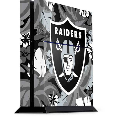 NFL Las Vegas Raiders Tropical Print PlayStation PS4 Skins