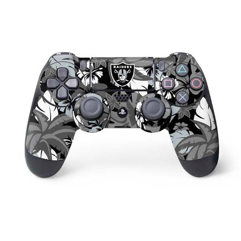 NFL Las Vegas Raiders Tropical Print PS4 Controller Skin
