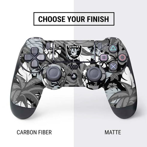NFL Las Vegas Raiders Tropical Print PS4 Controller Skin