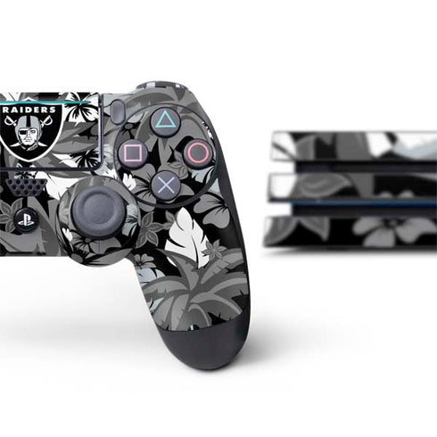 NFL Las Vegas Raiders Tropical Print PS4 Pro Bundle Skin