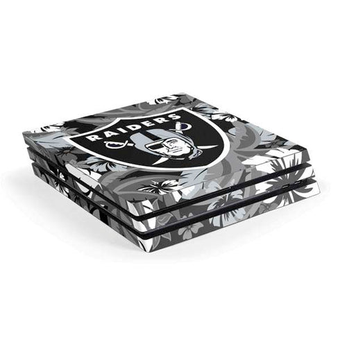 NFL Las Vegas Raiders Tropical Print PS4 Pro Console Skin