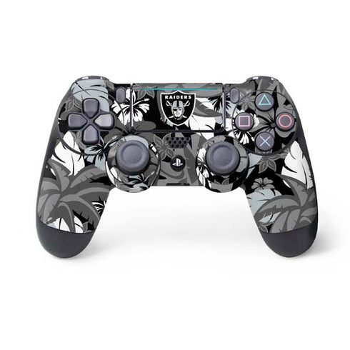 NFL Las Vegas Raiders Tropical Print PlayStation PS4 Skins