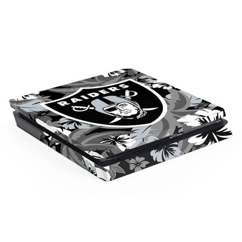 NFL Las Vegas Raiders Tropical Print PS4 Slim Skin