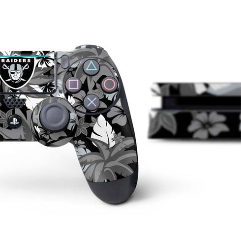 NFL Las Vegas Raiders Tropical Print PS4 Slim Bundle Skin
