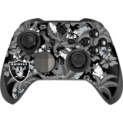 NFL Las Vegas Raiders Tropical Print Xbox Elite Wireless Controller Series 2 Skin