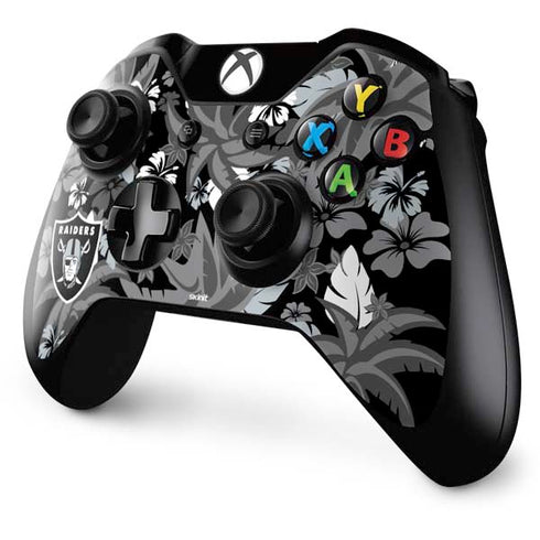 NFL Las Vegas Raiders Tropical Print Xbox One Controller Skin