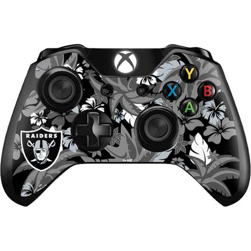NFL Las Vegas Raiders Tropical Print Xbox One Controller Skin