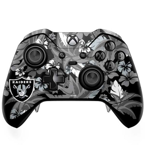 NFL Las Vegas Raiders Tropical Print Xbox One Elite Controller Skin
