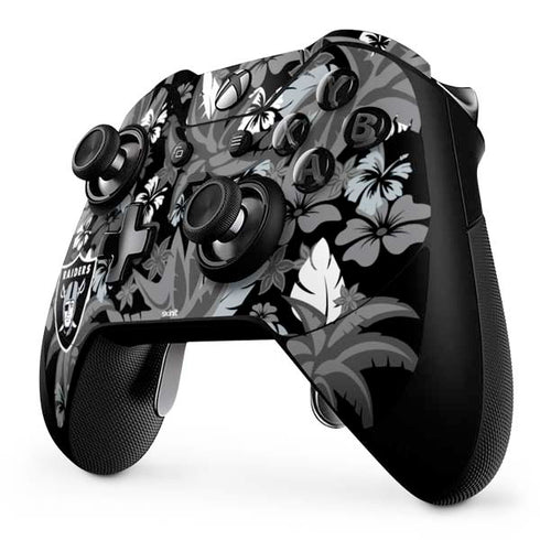 NFL Las Vegas Raiders Tropical Print Xbox One Elite Controller Skin