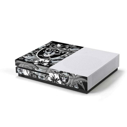 NFL Las Vegas Raiders Tropical Print Xbox One S Console Skin