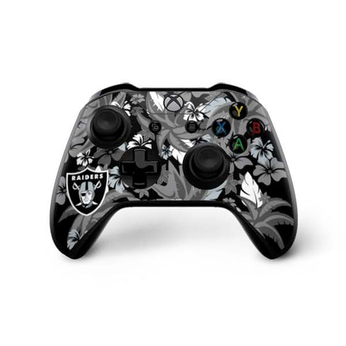 NFL Las Vegas Raiders Tropical Print Xbox One X Bundle Skin