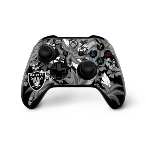 NFL Las Vegas Raiders Tropical Print Xbox One X Controller Skin