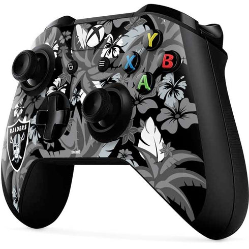 NFL Las Vegas Raiders Tropical Print Xbox One X Controller Skin