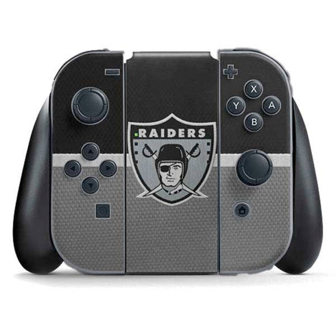 NFL Las Vegas Raiders Vintage Nintendo Switch (2017-2021) Joy-Con Controller Skin