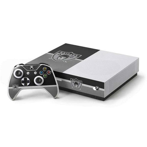 NFL Las Vegas Raiders Vintage Xbox One S All-Digital Edition Bundle Skin