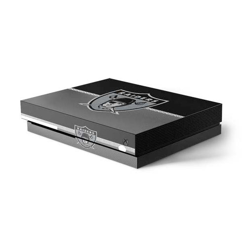 NFL Las Vegas Raiders Vintage Xbox One X Console Skin