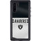 NFL Las Vegas Raiders White Striped Galaxy Note 10 Waterproof Case