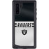 NFL Las Vegas Raiders White Striped Galaxy Note 10 Waterproof Case