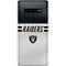 NFL Las Vegas Raiders White Striped Galaxy S10 Plus Skin