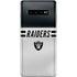 NFL Las Vegas Raiders White Striped Galaxy S10 Plus Skin