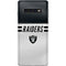 NFL Las Vegas Raiders White Striped Galaxy S10 Skin