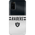 NFL Las Vegas Raiders White Striped Galaxy S20 Lite Case
