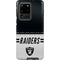 NFL Las Vegas Raiders White Striped Galaxy S20 Ultra 5G Pro Case