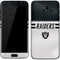 NFL Las Vegas Raiders White Striped Galaxy S7 Skin