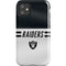 NFL Las Vegas Raiders White Striped iPhone 11 Impact Case