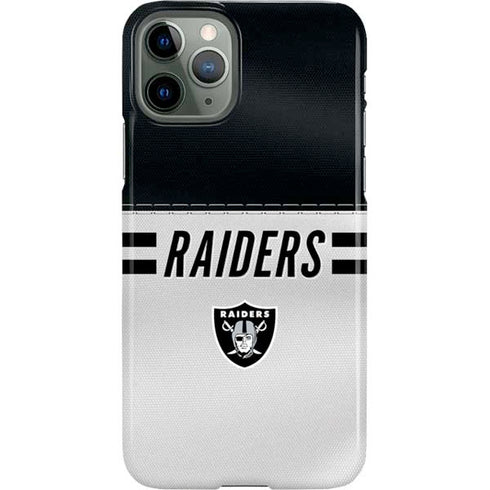 NFL Las Vegas Raiders White Striped iPhone 11 Pro Lite Case