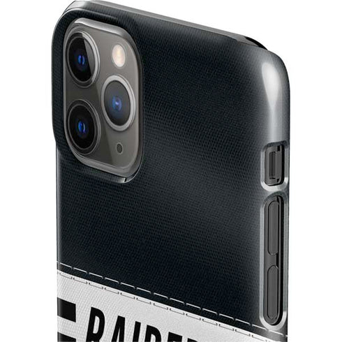NFL Las Vegas Raiders White Striped iPhone 11 Pro Lite Case
