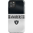 NFL Las Vegas Raiders White Striped iPhone 11 Pro Max Impact Case