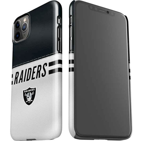 NFL Las Vegas Raiders White Striped iPhone 11 Pro Max Lite Case