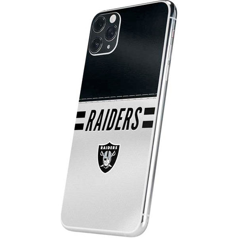NFL Las Vegas Raiders White Striped iPhone 11 Pro Max Skin