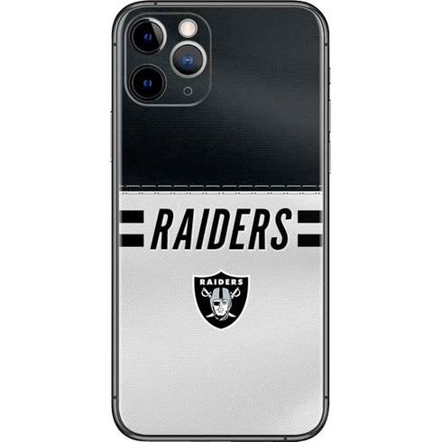 NFL Las Vegas Raiders White Striped iPhone 11 Pro Skin