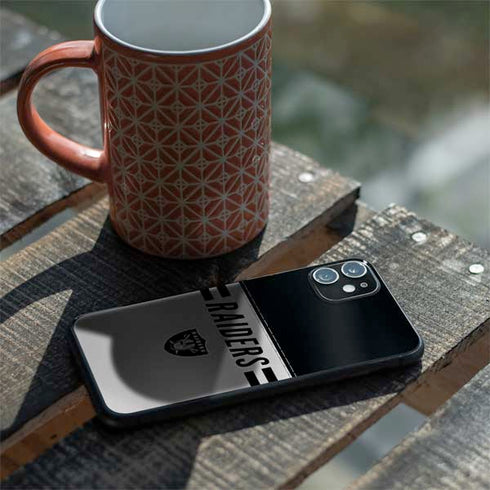 NFL Las Vegas Raiders White Striped iPhone 11 Skin
