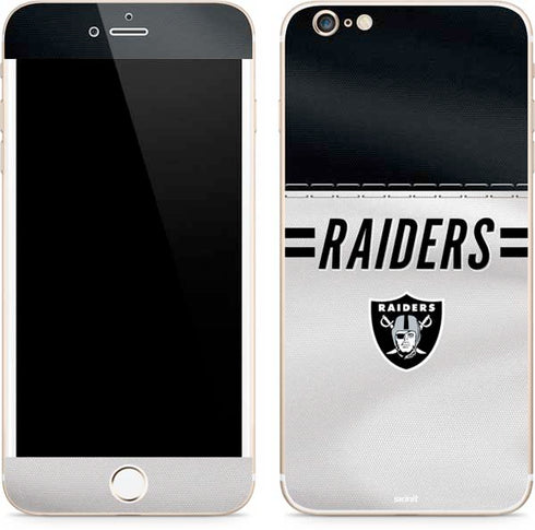 NFL Las Vegas Raiders White Striped iPhone 6/6s Plus Skin
