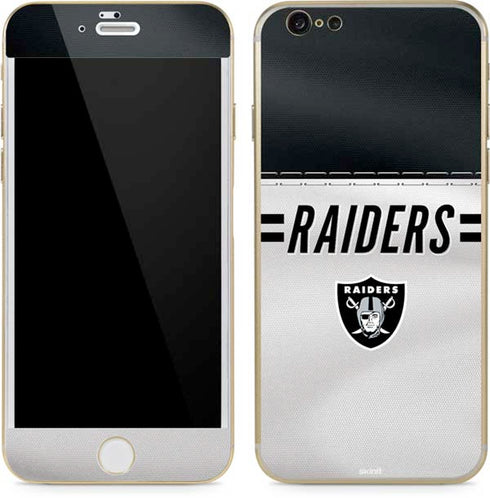 NFL Las Vegas Raiders White Striped iPhone 6/6s Skin