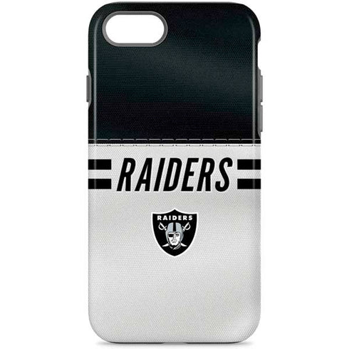 NFL Las Vegas Raiders White Striped iPhone 7 Pro Case