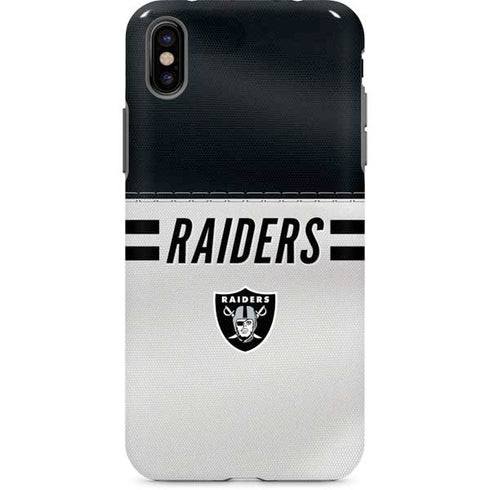 NFL Las Vegas Raiders White Striped iPhone 8 Pro Case