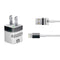 NFL Las Vegas Raiders White Striped iPhone Charger (5W USB) Skin