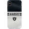 NFL Las Vegas Raiders White Striped iPhone X Pro Case
