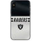 NFL Las Vegas Raiders White Striped iPhone X Skin